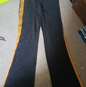 Sparkly flare drawstring pants